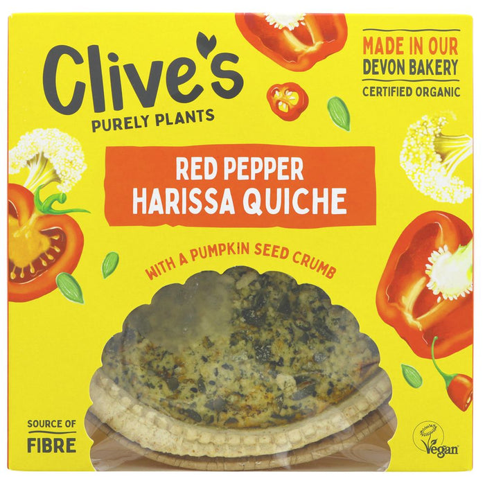 Clives Red Pepper & Harissa Quiche (380g)