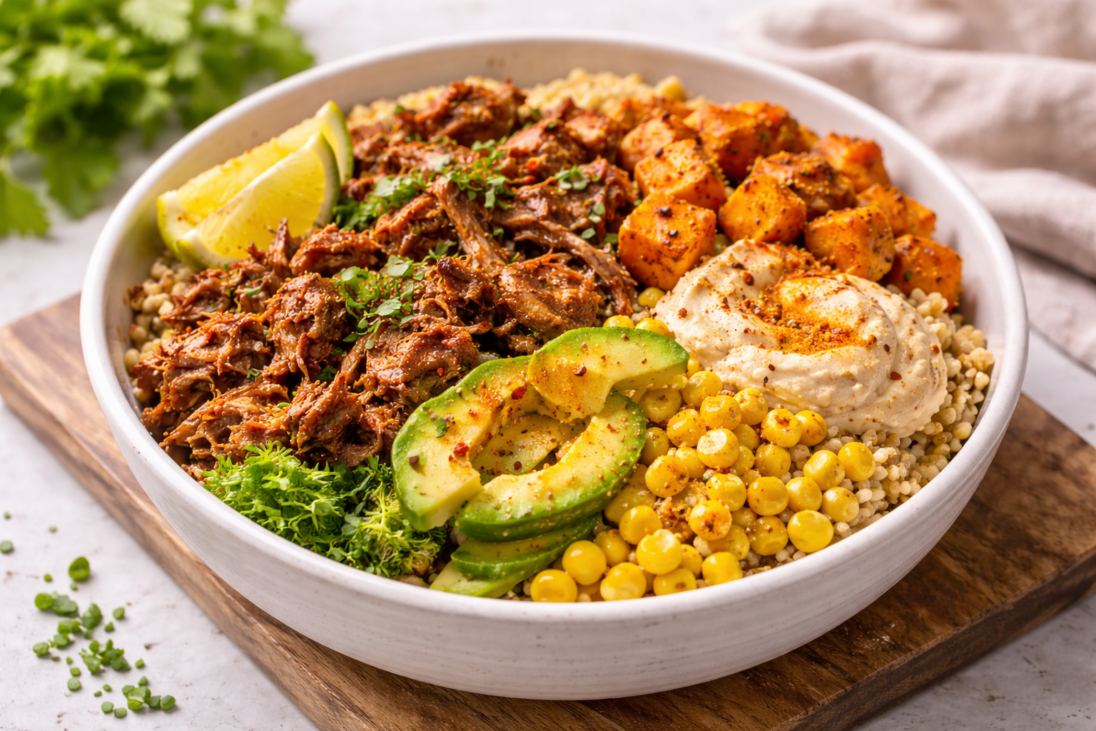 Novameat Pulled Beef Power Bowl