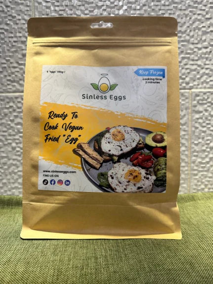 Sinless Ready To Cook Vegan Fried Eggs - 6 Pack