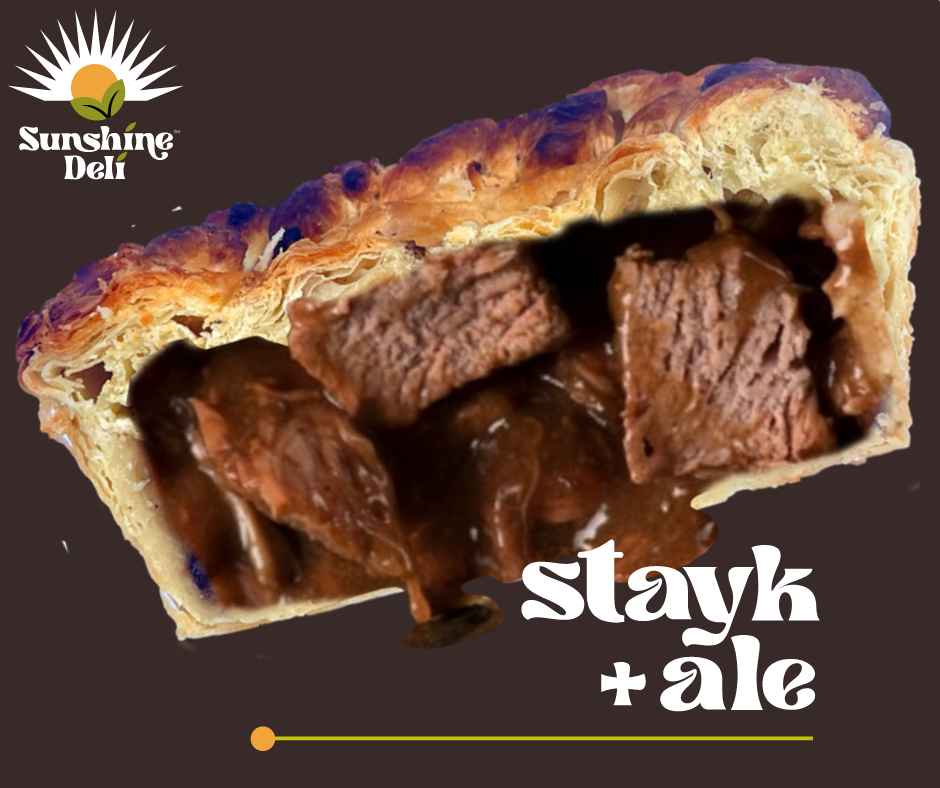 Sunshine Deli Plant Steak & Guinness Pie (270g) — Mighty Plants