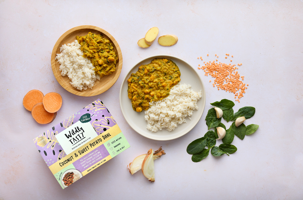 Wildly Tasty Coconut & Sweet Potato Dahl - Serves 2 (500g)