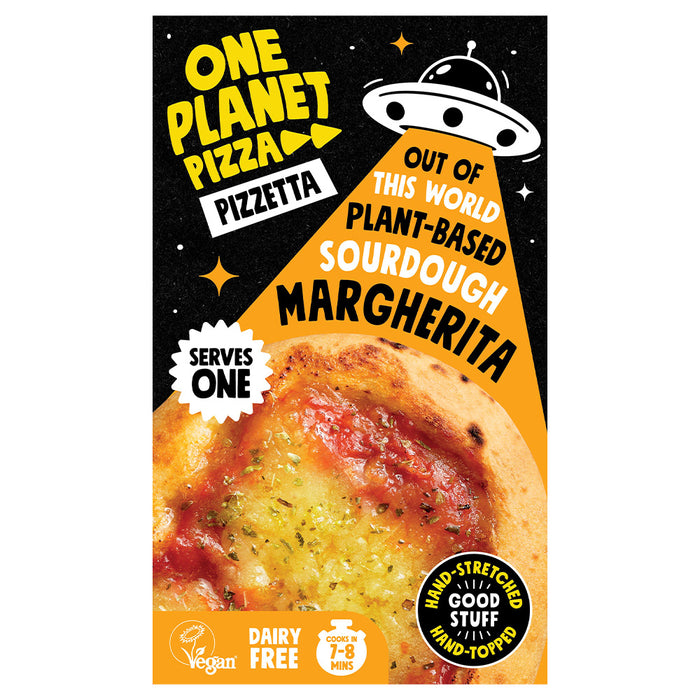 One Planet Pizza Sourdough Margherita Vegan Pizzetta (185g)