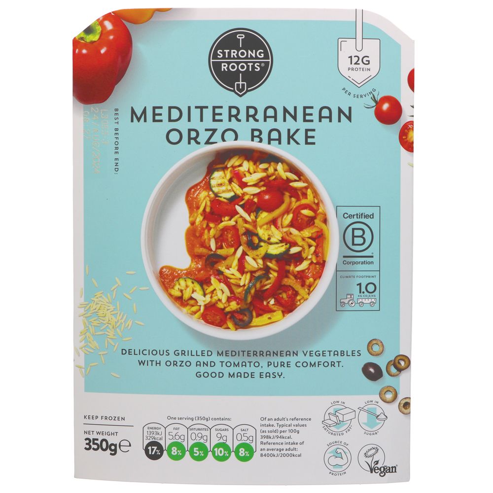 Strong Roots Mediterranean Orzo Bake (350g) — Mighty Plants