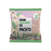 Packaged organic cauliflower rice with branding on a white background