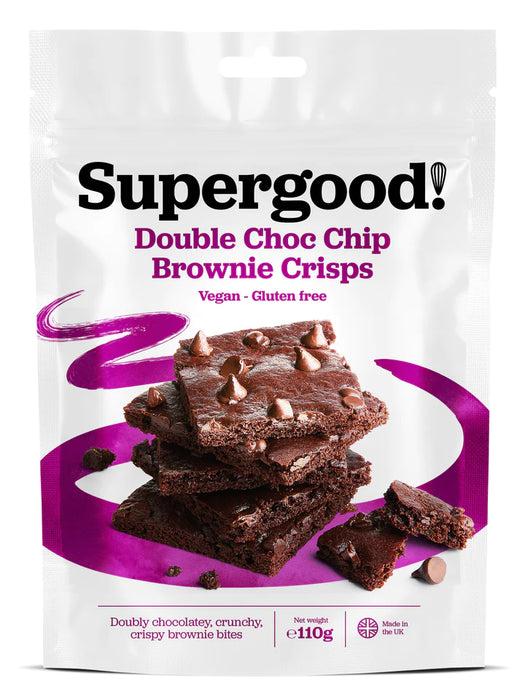 Supergood Double Choc Chip Brownie Crisps (110g)