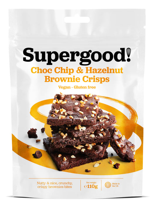 Supergood Choc Chip & Hazelnut Brownie Crisps (110g)