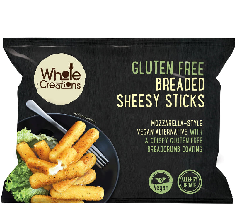 Wholecreations Gluten Free Breaded Sheesy Sticks (200g)