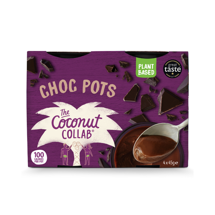 The Coconut Collab Dairy Free Little Chocolate Ganache Pots (4 x 45g)