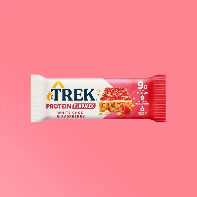 Trek White Choc & Raspberry Flapjack (50g)