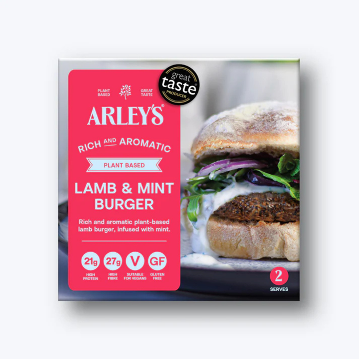 Arley's Plant Based Lamb & Mint Burger (2 x 114g)