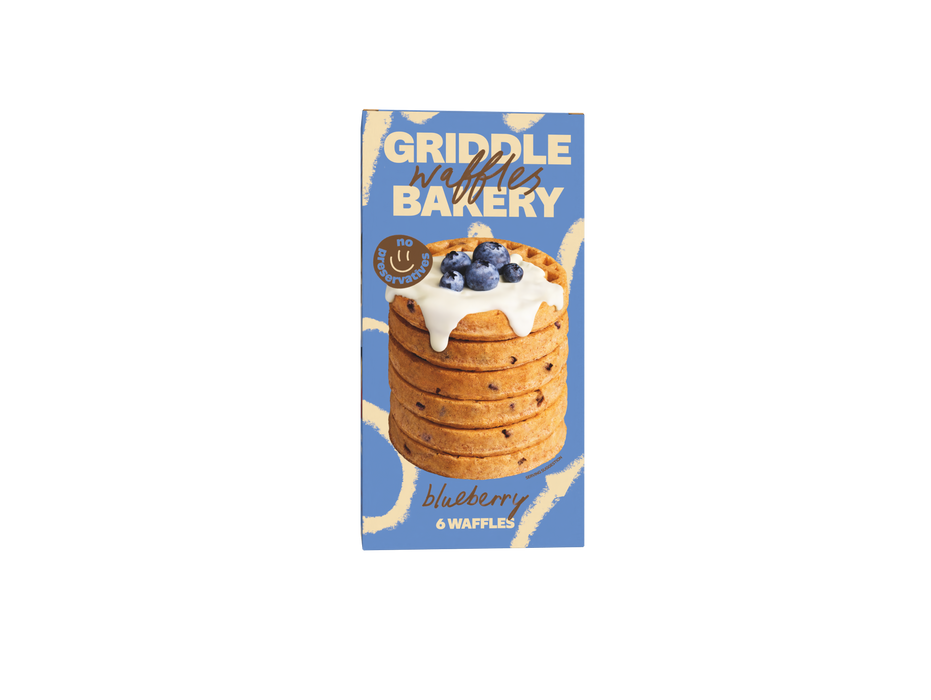 Griddle Blueberry Toaster Waffles  (6x 32g)