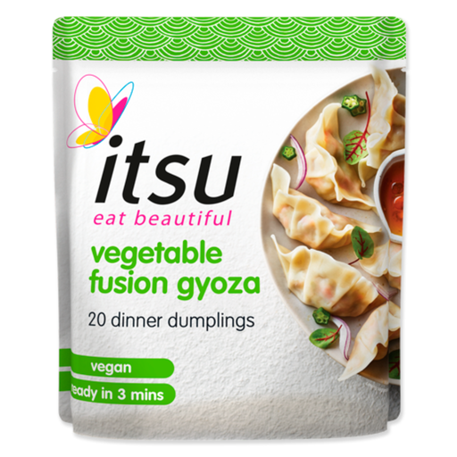 itsu vegan vegetable fusion gyoza packet