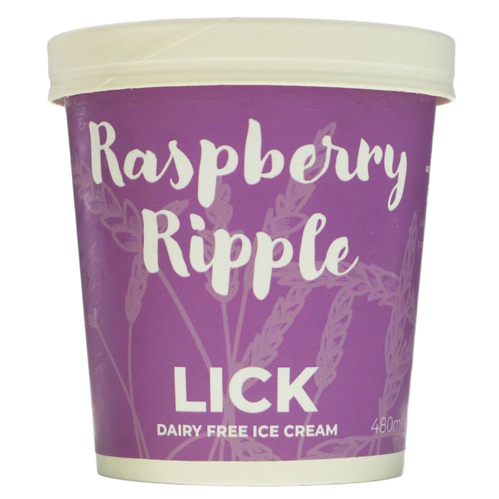 Lick Raspberry Ripple Ice Cream (480ml)