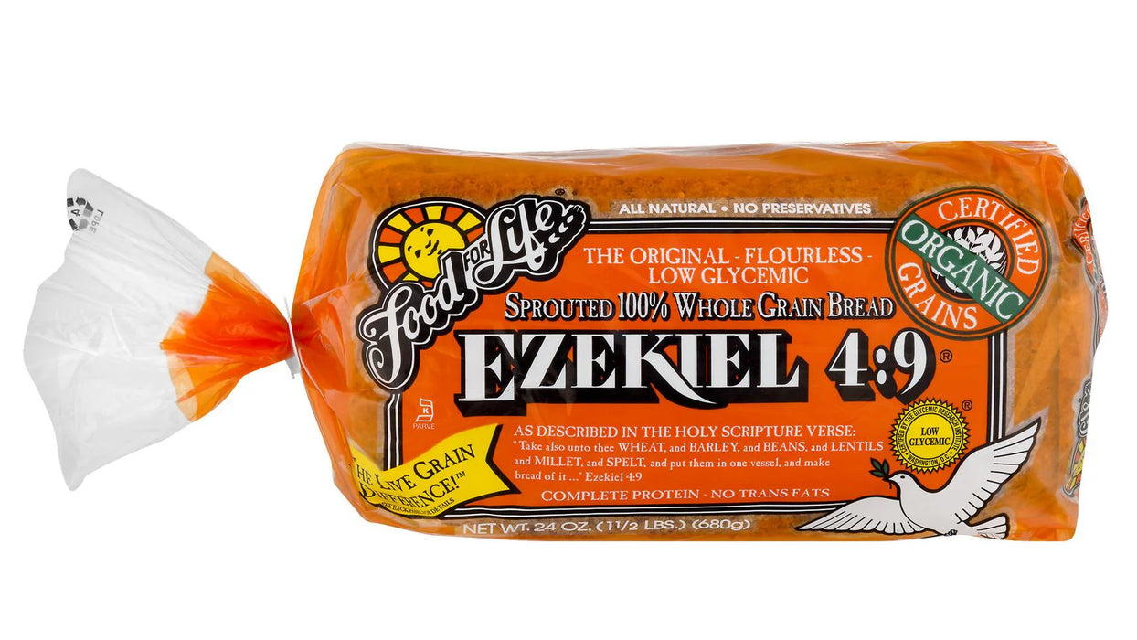 Food For Life Organic Ezekiel 4.9 Sprouted Wholegrain Bread (680g)