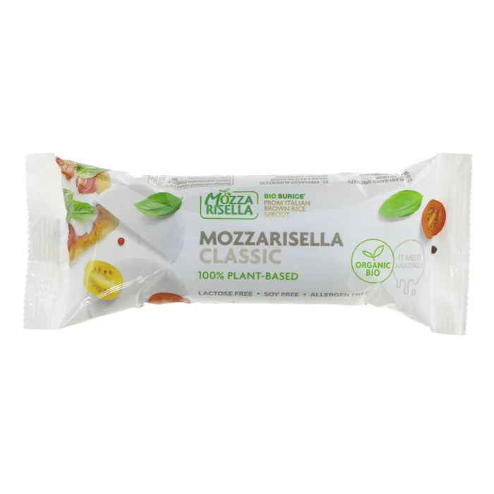 mozzarisella classic vegan cheese packet on white background