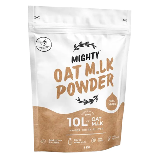 Package of Mighty Oat M.LK Powder on a white background