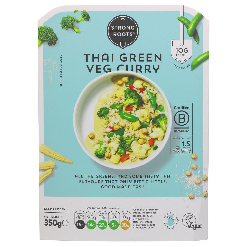 Strong Roots Thai Green Vegetable Curry (350g) — Mighty Plants