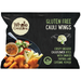 Packaging of Whole Creations gluten-free cauliflower wings with text and images on a white background