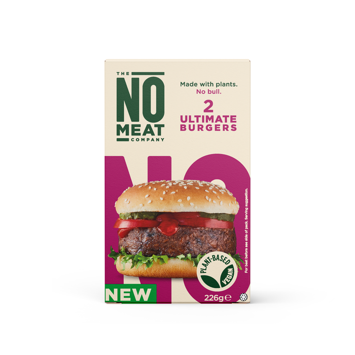 The No Meat Company No Bull 2 Ultimate Burgers (228g)