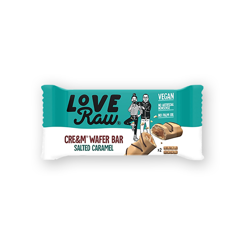 Love Raw Salted Caramel Cream Wafer Bars (43g)