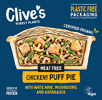 Clive's Vegan Chicken Puff Pie (235g)