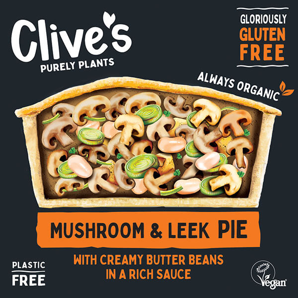 Clive's Pies Gluten Free Mushroom and Leek Pie (235g)