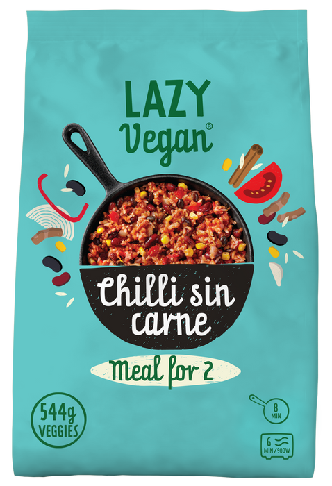 Lazy Vegan Chilli sin Carne Meal for 2 (800g)