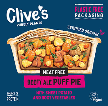 Clive's Beefy Ale Puff Pie (235g)
