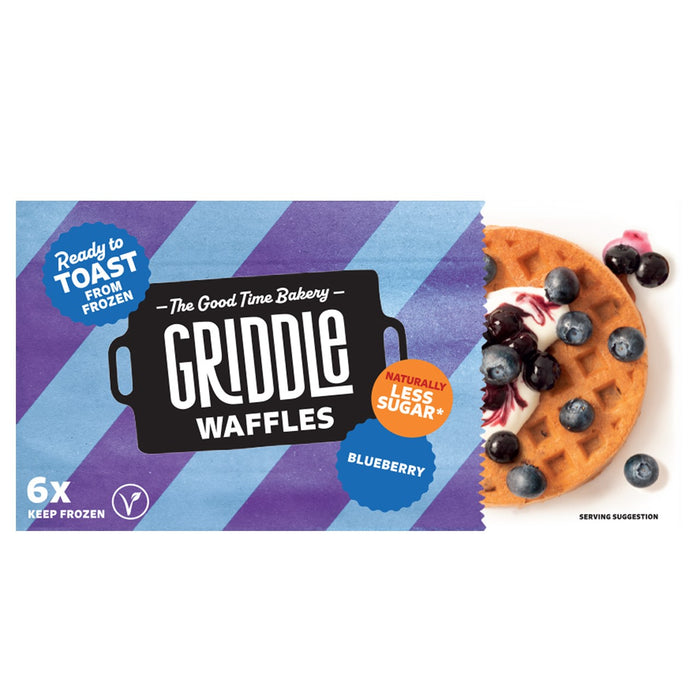 Griddle Blueberry Toaster Waffles  (6x 32g)