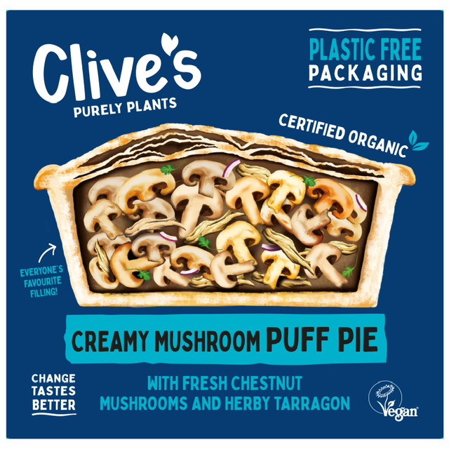 Clive's Creamy Mushroom Puff Pie (235g)