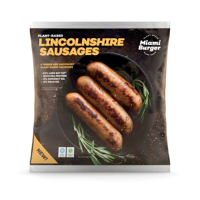 Miami Burger Plant-Based Lincolnshire Sausages