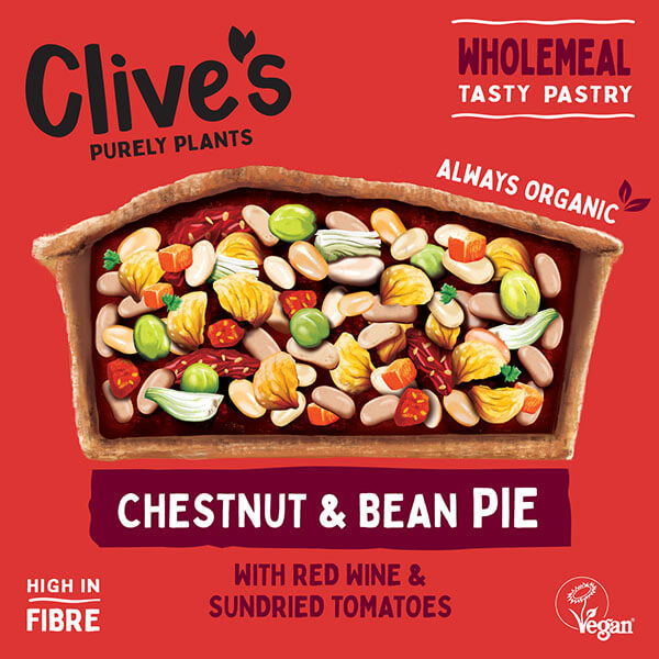 Clive's Vegan Pie, Chestnut and Bean Pie (235g)